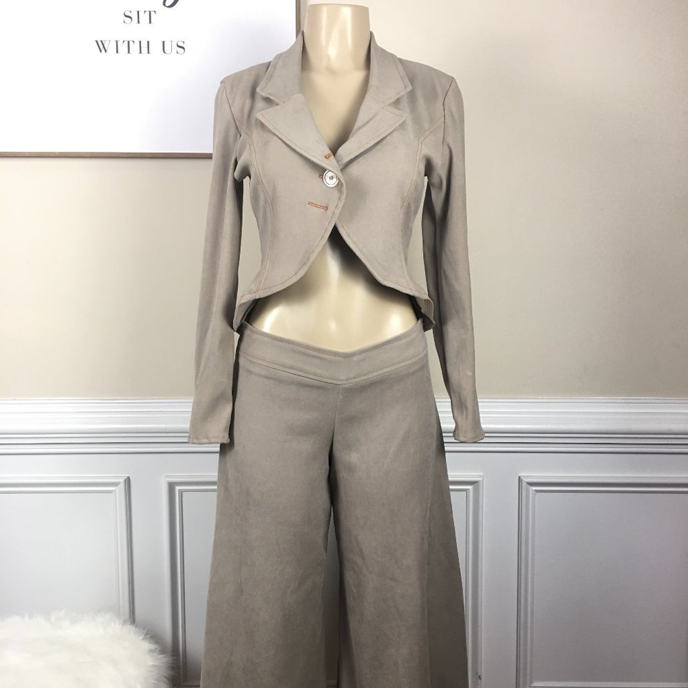 Short Jacket and Culotte Pant Set